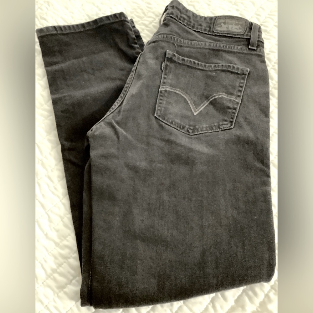 Levi's Mid Rise Skinny Jeans Women's 10M W31 L30 Black Cotton Blend 5-Pocket.